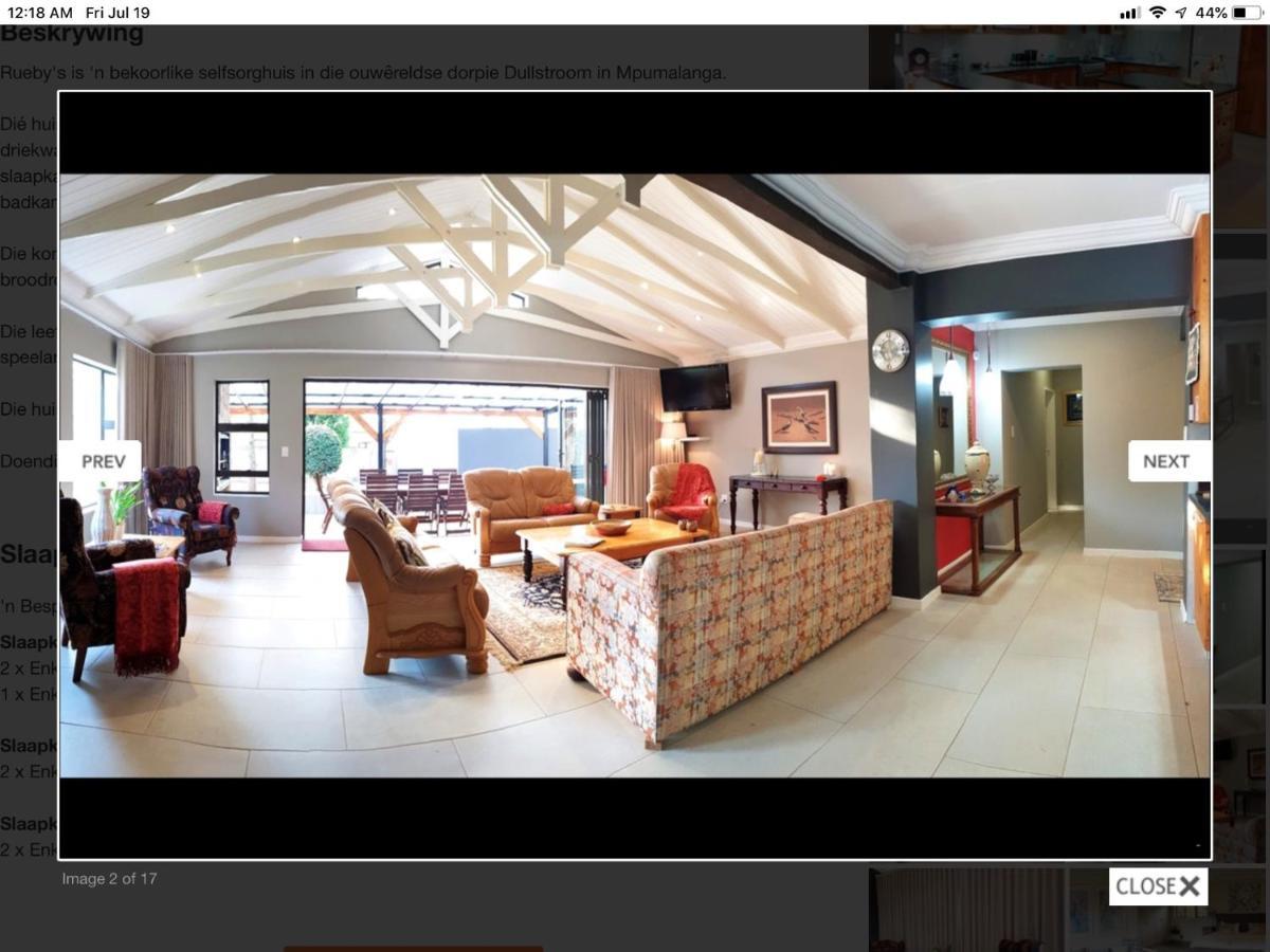 Rueby'S Guesthouse Dullstroom Extérieur photo
